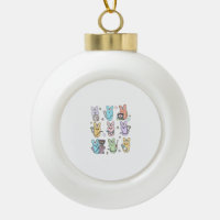 Groovy Bunnies Candy Ultrasound Tech Easter Sonogr