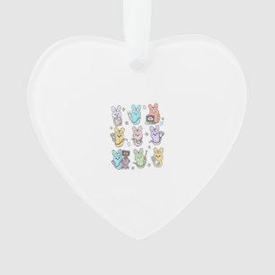 Groovy Bunnies Candy Ultrasound Tech Easter Sonogr Ornament