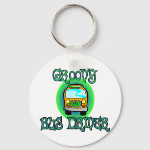 Groovy Bus Driver Key Ring