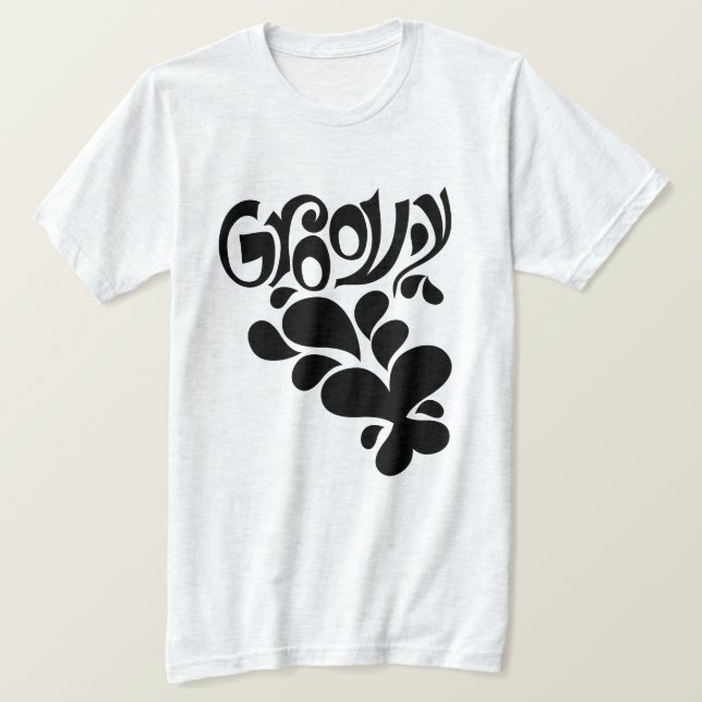 Groovy Butterfly Hippie Style T-Shirt (Design Front)