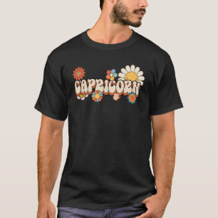 Groovy Capricorn December January birthday Zodiac T-Shirt