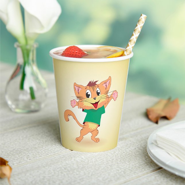 Groovy Cat Paper Cups (Creator Uploaded)