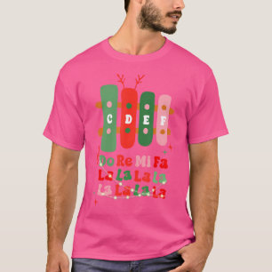 Groovy Cdef Do Re Mi Fa La La La La Music Teacher  T-Shirt