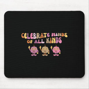 Groovy Celebrate Minds Of All Kind Pumpkin Sped Te Mouse Pad