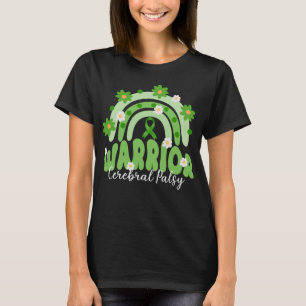 groovy cerebral palsy warrior rainbow flower T-Shirt