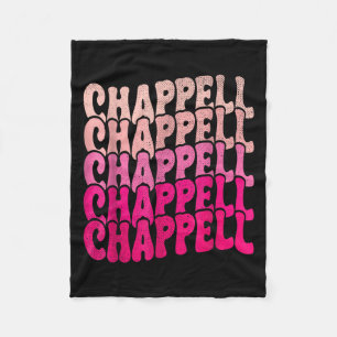 Groovy Chappell First Name D Chappell Tees Meme  Fleece Blanket