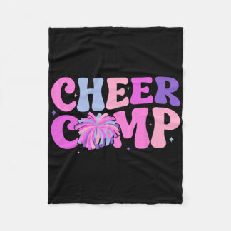 Groovy Cheer Comp Day Cheerleading Competition Day Fleece Blanket
