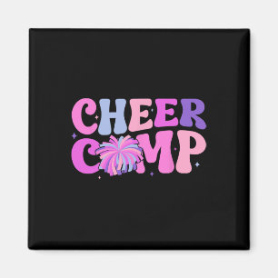 Groovy Cheer Comp Day Cheerleading Competition Day Magnet