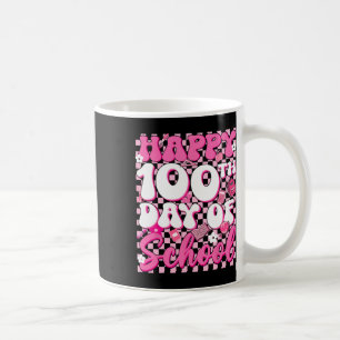 Groovy Chequered Happy 100th Day Of School Girl Ki Coffee Mug