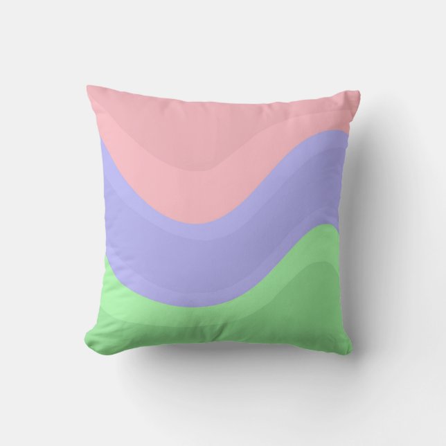 Groovy Chic Pastel Cushion (Front)