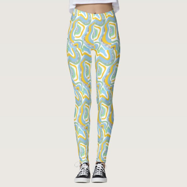 Groovy Chick 001 Leggings (Front)