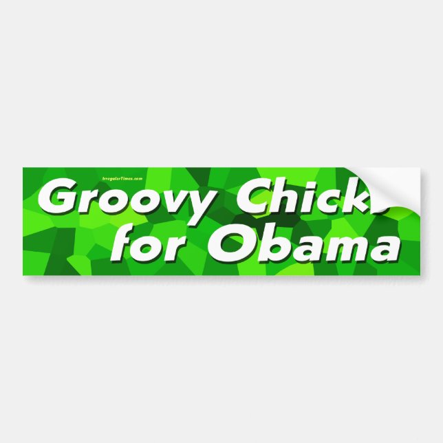 Groovy Chicks for Barack Obama Bumper Sticker (Front)