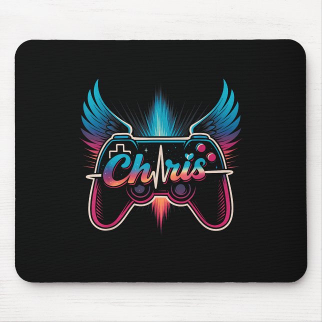 Groovy Chris First Name D Chris Control Game Meme  Mouse Pad (Front)