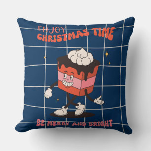 Groovy Christmas Day Throw Pillow