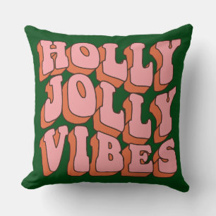 Groovy Christmas Day Throw Pillow