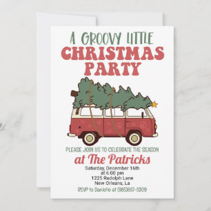 Groovy Christmas Party  Invitation