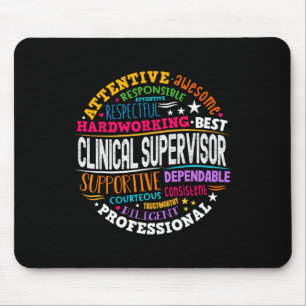 Groovy Clinical Supervisor Appreciation Health Wor Mouse Pad