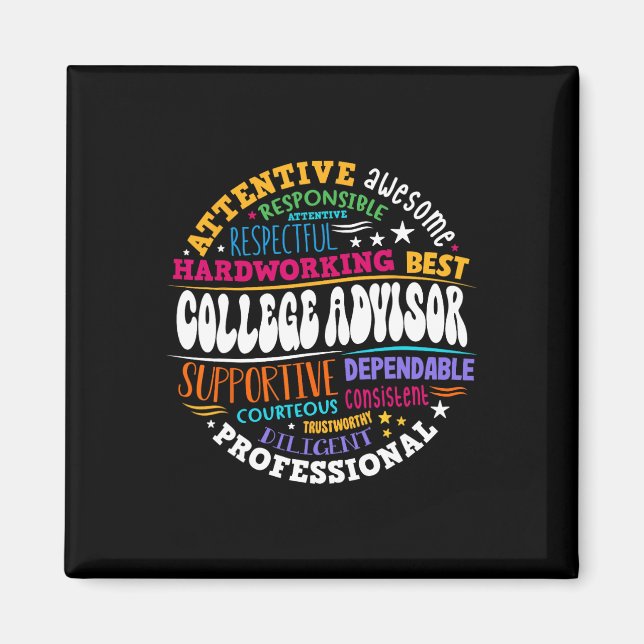Groovy College Advisor Appreciation Week Ck To Sch Magnet (Front)