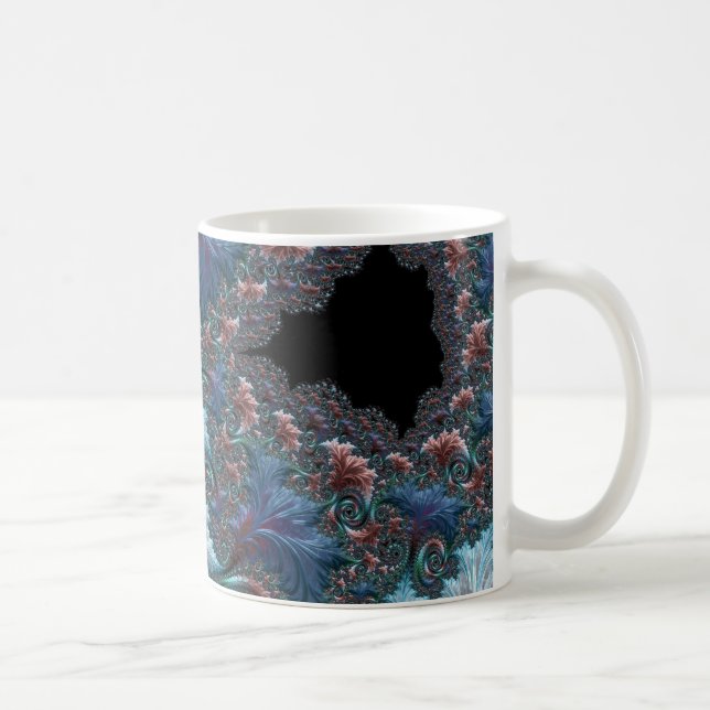 Groovy Colourful Boho Hippie Mandelbrot Fractal Ar Coffee Mug (Right)