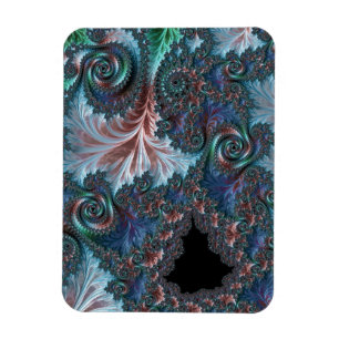 Groovy Colourful Boho Hippie Mandelbrot Fractal Ar Magnet