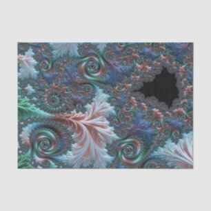 Groovy Colourful Boho Hippie Mandelbrot Fractal Ar Tissue Paper