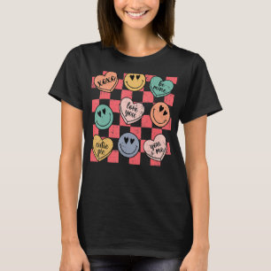 Groovy Conversation Heart Candy Valentines Day Cos T-Shirt