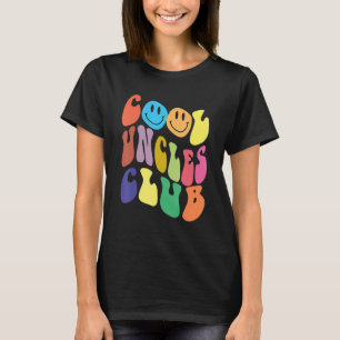 Groovy Cool Uncles Club   Smile Colourful Father's T-Shirt