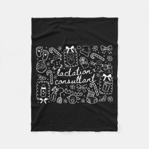Groovy Coquette Lactation Consultant Breastfeeding Fleece Blanket