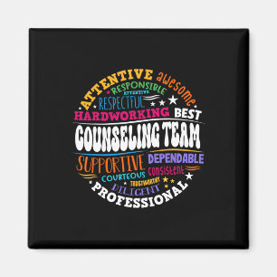 Groovy Counseling Team Appreciation Back To School Magnet