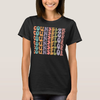 Groovy Counsellor Therapist Mental Health Matters  T-Shirt