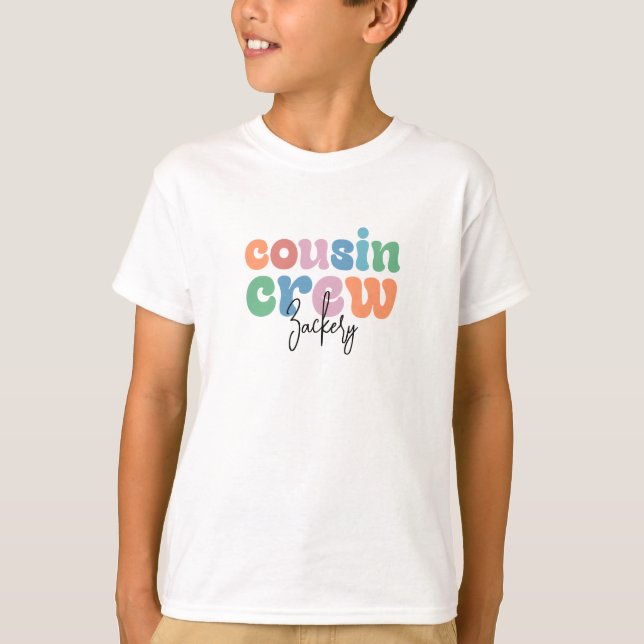 Groovy Cousin Crew Personalised T-Shirt (Front)
