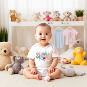 Groovy Cousin Crew Personalized Baby Bodysuit
