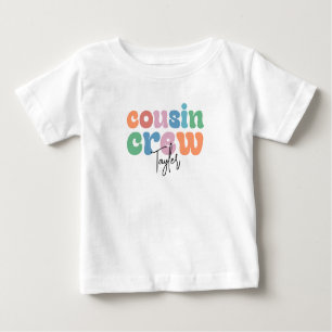 Groovy Cousin Crew Personalized Baby T-Shirt