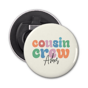 Groovy Cousin Crew Personalized Bottle Opener