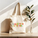 Groovy Creativity is My Vibe, Creative or Artist  Tote Bag<br><div class="desc">Gift this 'Creativity Is My Vibe' tote to the creative in your life.</div>