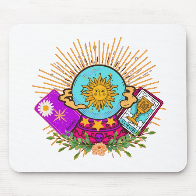 Groovy Crystal Ball Mouse Pad (Front)