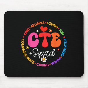 Groovy Cte Squad Teacher Back To School Teachers S Mouse Pad