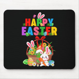 Groovy Cute Bunny Easter Egg Sket Easter Day Girls Mouse Pad