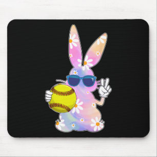 Groovy Cute Easter Bunny Softll Easter Day Men Boy Mouse Pad