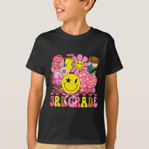 Groovy Cute Third Grade First Day Of School Girls T-Shirt