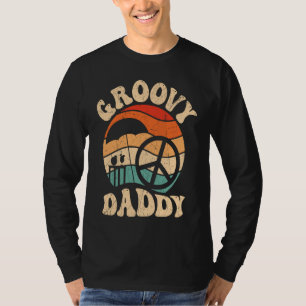 Groovy Daddy 70s Aesthetic Nostalgia 1970's Retro  T-Shirt