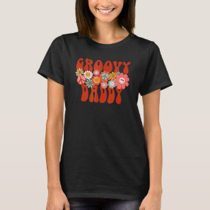 Groovy Daddy Retro Matching Family Baby Shower Fat T-Shirt