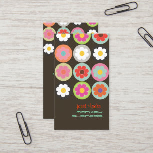 Groovy Daisies, fully customisable Business Card