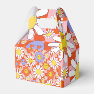 Groovy Daisy Floral Chequerboard, Y2K 90s  Favour Box