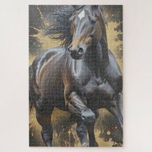 groovy dark horse jigsaw puzzle