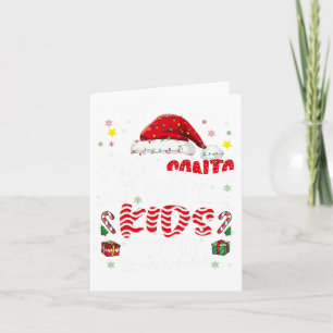 Groovy Dear Santa My Kids Did It Christmas Xmas Me Card