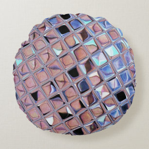 Groovy Disco Ball Mirror Ball Disco Globe Round Cushion