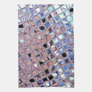 Groovy Disco Mirror Ball for Dance Party Tea Towel