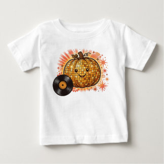 Groovy Disco Pumpkin Retro Halloween Baby T-Shirt