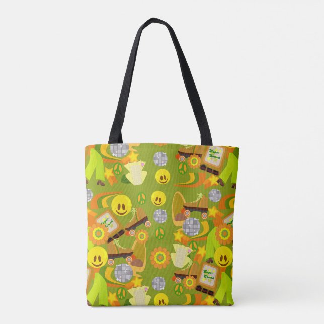 Groovy Disco Seventies Tote Bag (Back)
